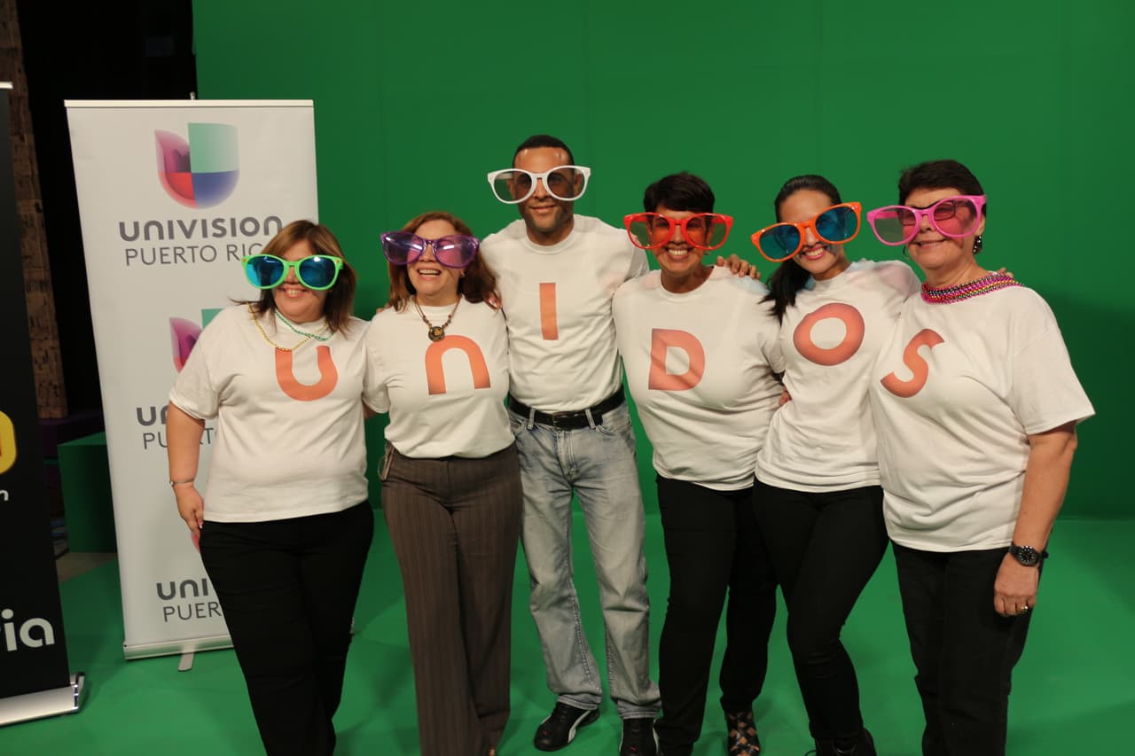 Empleados y talentos de Univision Puerto Rico formaron parte de la campaña.