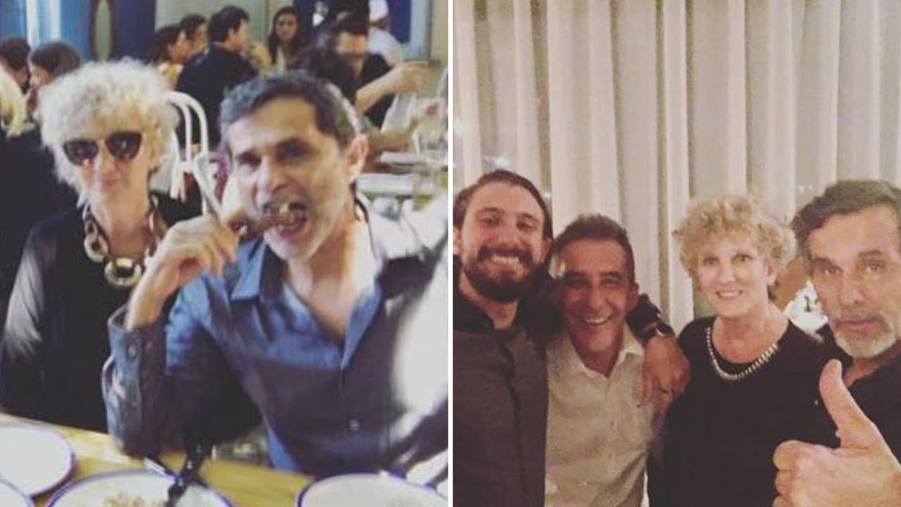 Christian Bach con su familia.