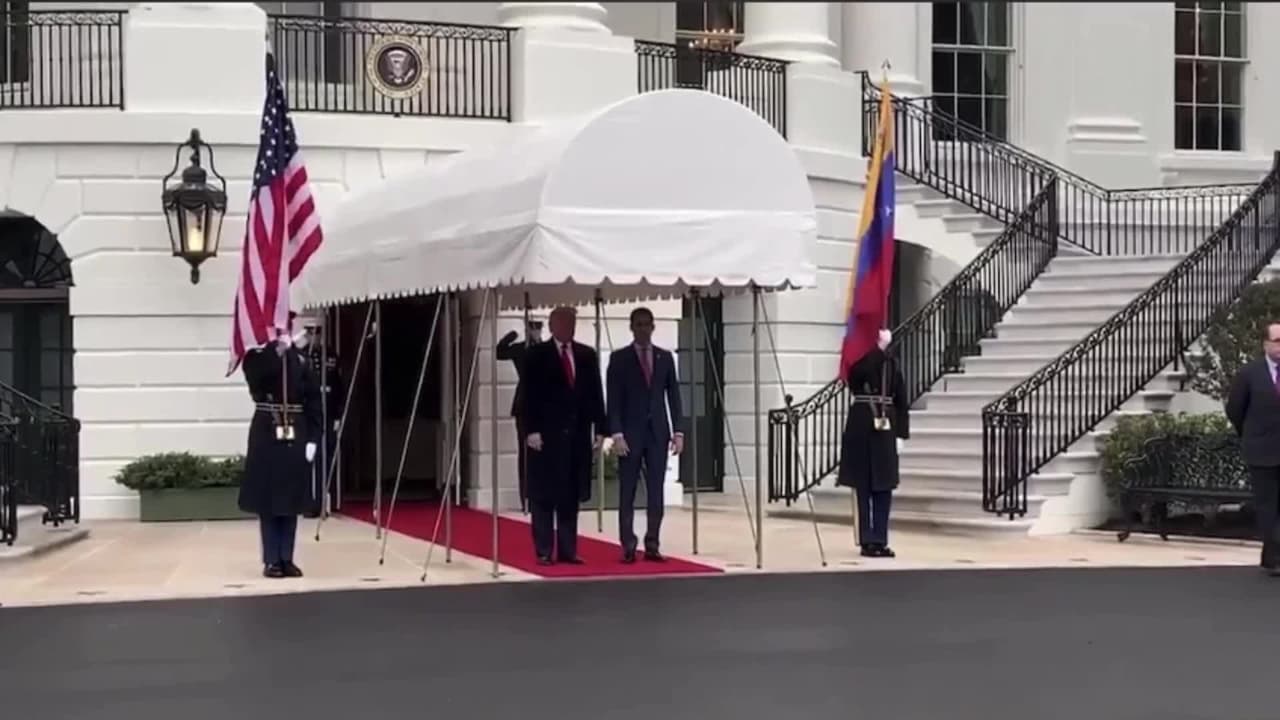 Presidente Donald Trump se reúne con Juan Guaidó en Washington