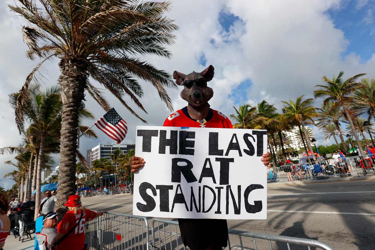Fort Lauderdale se viste de fiesta por el título de los Florida Panthers en la Copa Stanley