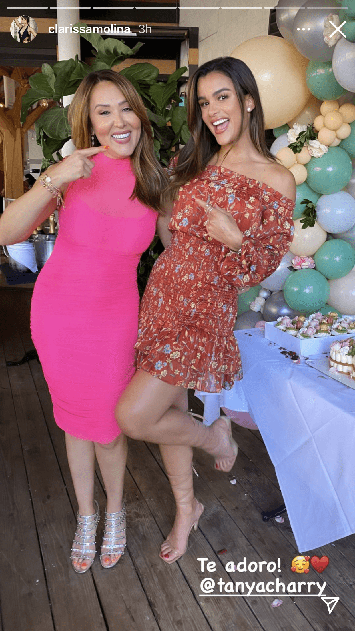 Clarissa Molina llegó también con 
<b><a href="https://www.univision.com/shows/el-gordo-y-la-flaca/looks-divertidos-locos-relajados-clarissa-molina-fotos" target="_blank">atuendo de falda corta</a></b> para acompañar a su amiga y compañera de show. 
<br>