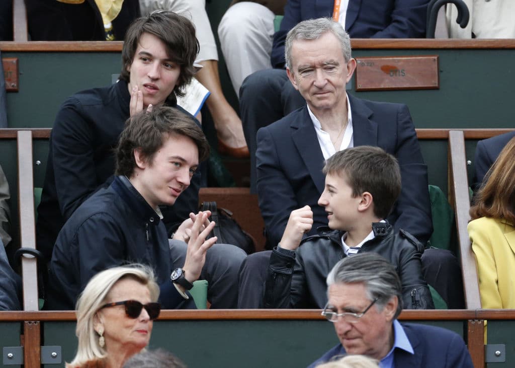 Bernard Arnault y sus hijos