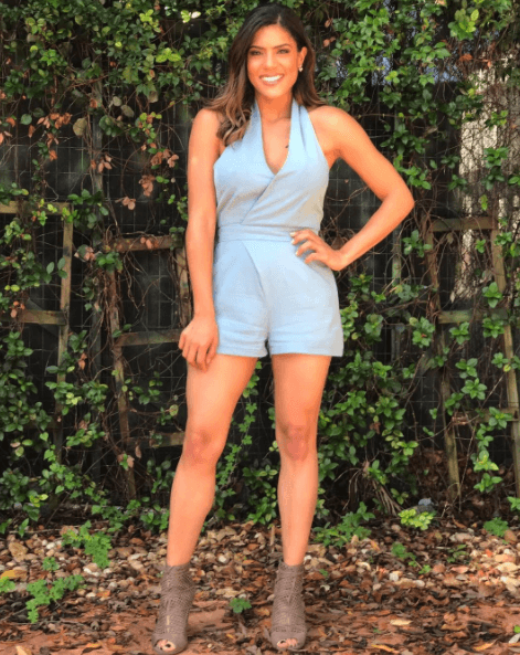 Este 'romper'que eligió es perfecto para un día soleado.