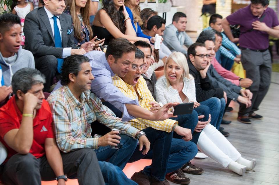 ¡Selfie con la productora!