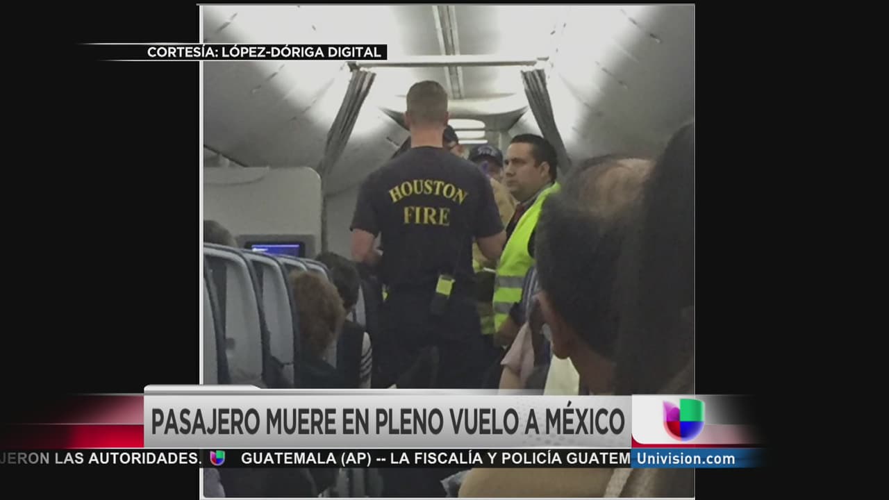 Identifican al pasajero que murió en vuelo que viajaba de Chicago a México