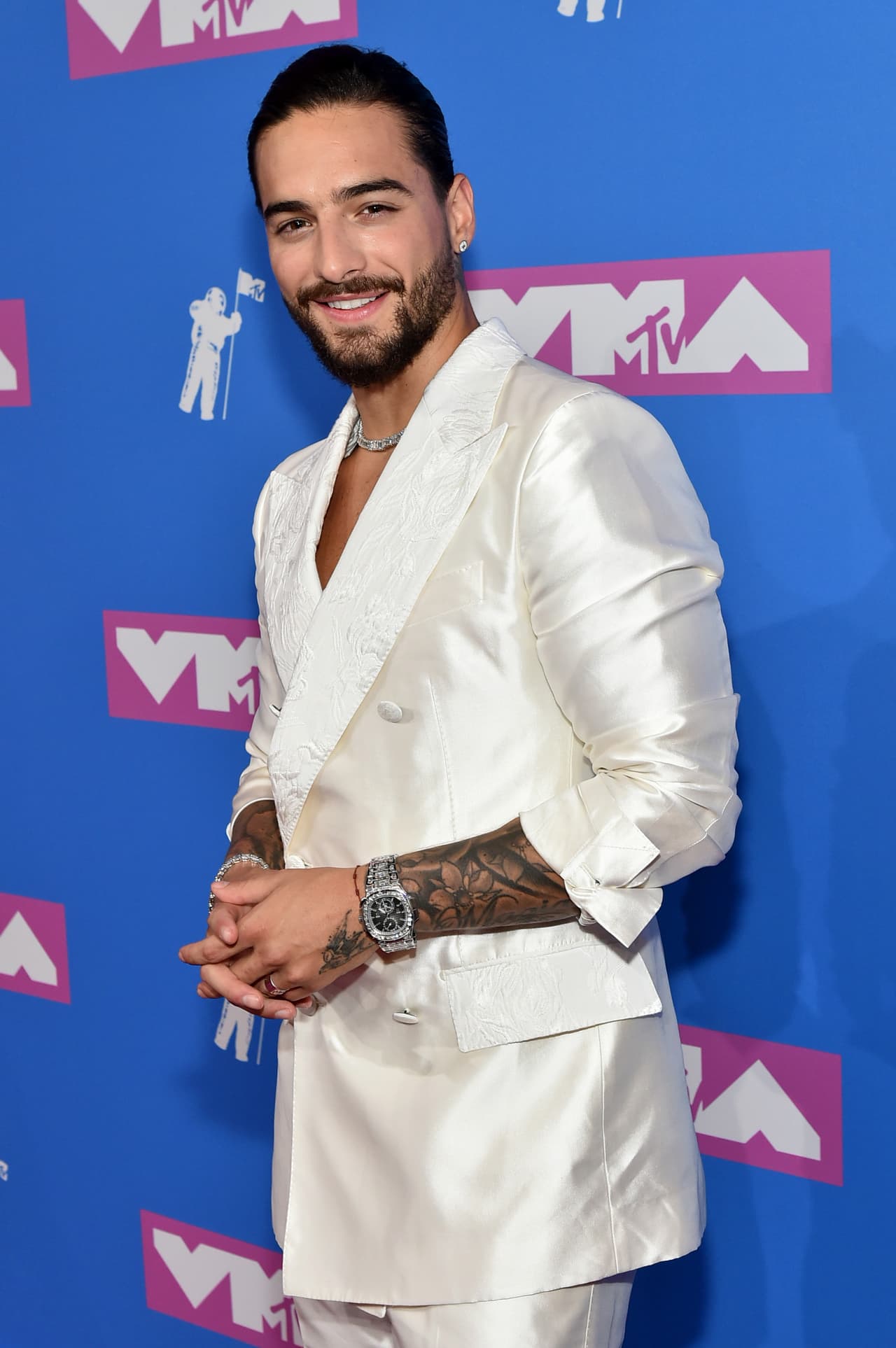 Maluma actuó el pasado 20 de agosto en la gala de los MTV Video Music Awards 2018, donde interpretó su éxito ‘Felices los 4’.
<br>