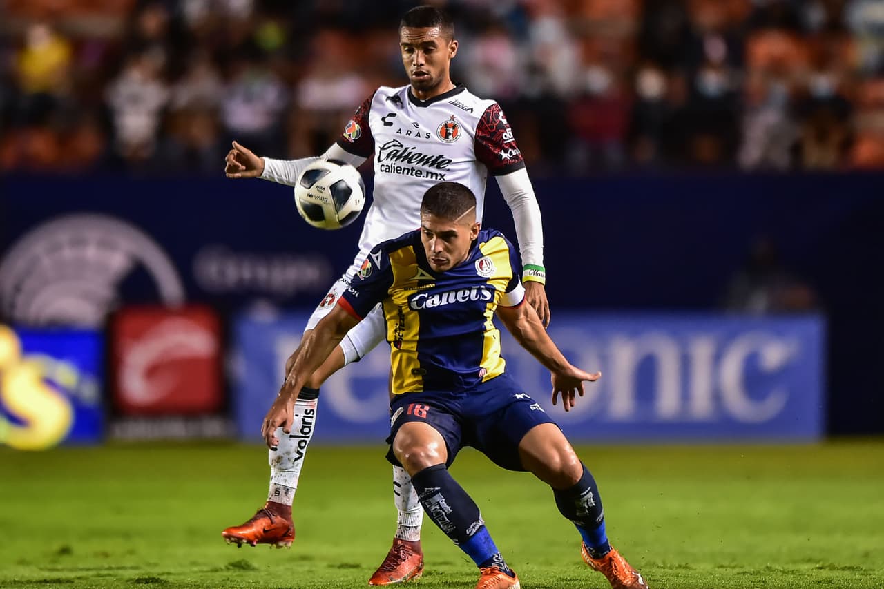 Con un hat trick de Germán Berterame y gol de Facundo Waller, Atlético San Luis golea 4-1 a Tijuana.