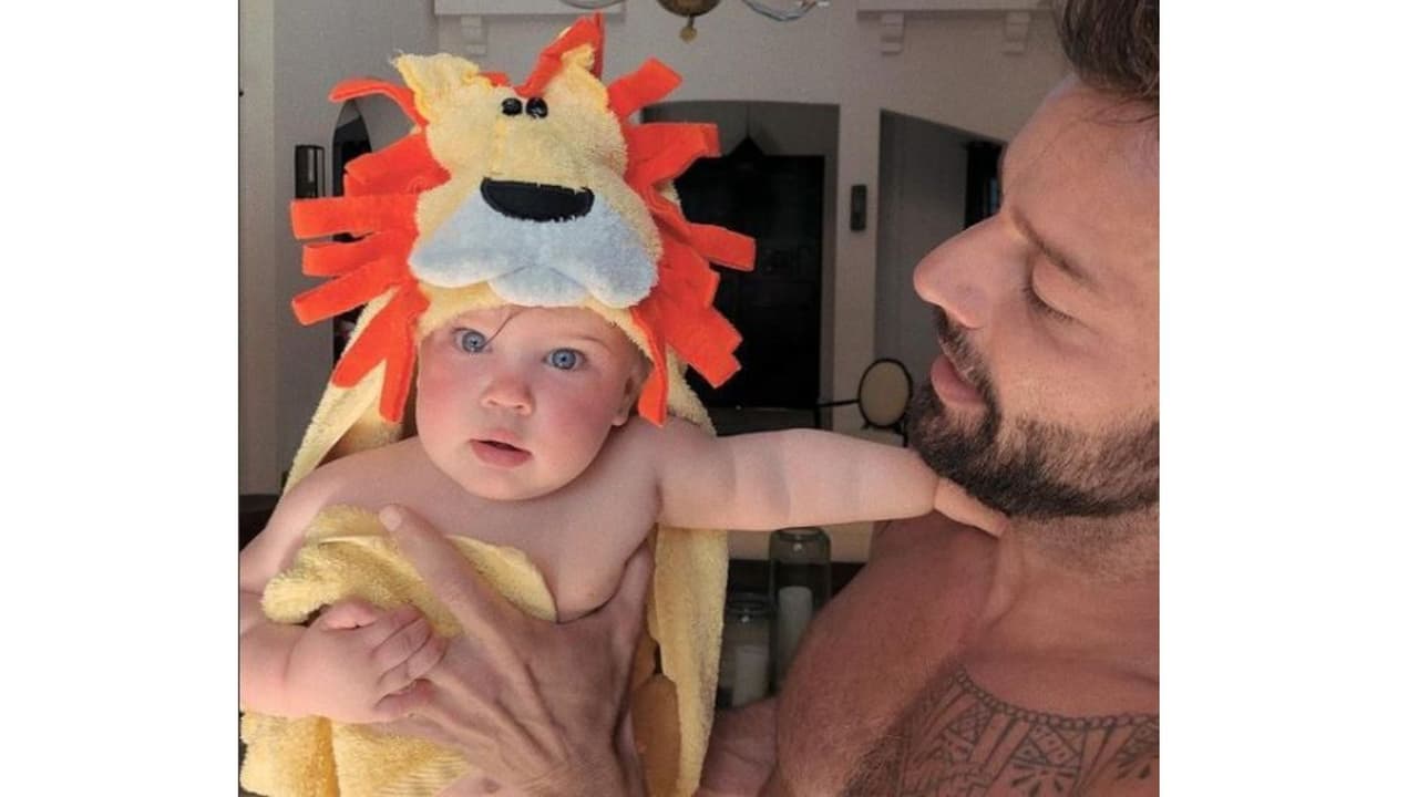 Ricky Martín y su hija