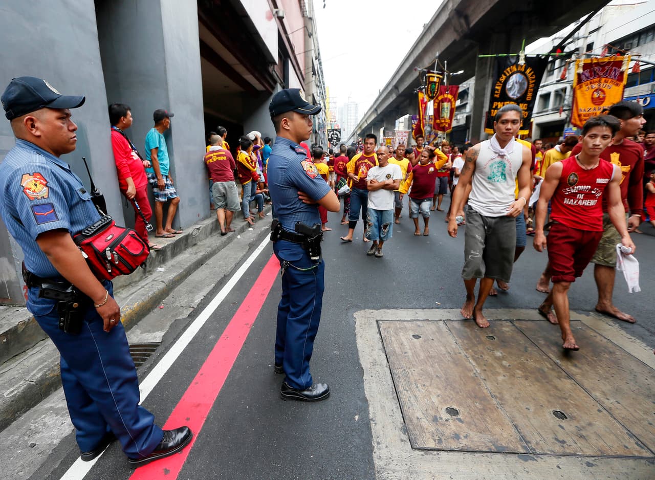 En Filipinas también han puesto más seguridad en las calles