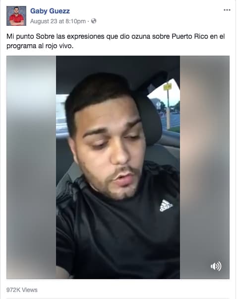Gaby Guezz responde a los comentarios de Ozuna.