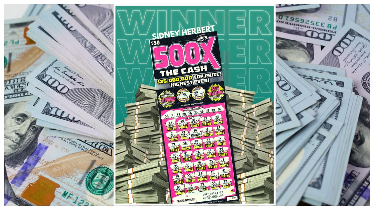 A los 44 años hombre de Florida gana millonario premio del raspadito de la lotería