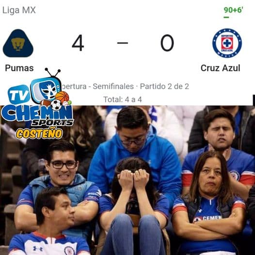 Los memes se regocijan con la derrota de Cruz Azul y las redes sociales se inundan de burlas hacia la máquina.