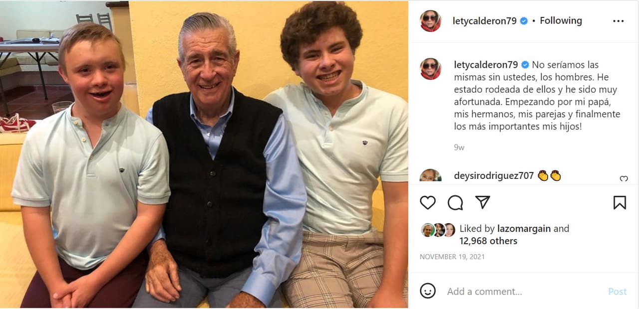 El papá de Lety Calderón falleció en febrero de 2021 a causa de covid-19.
