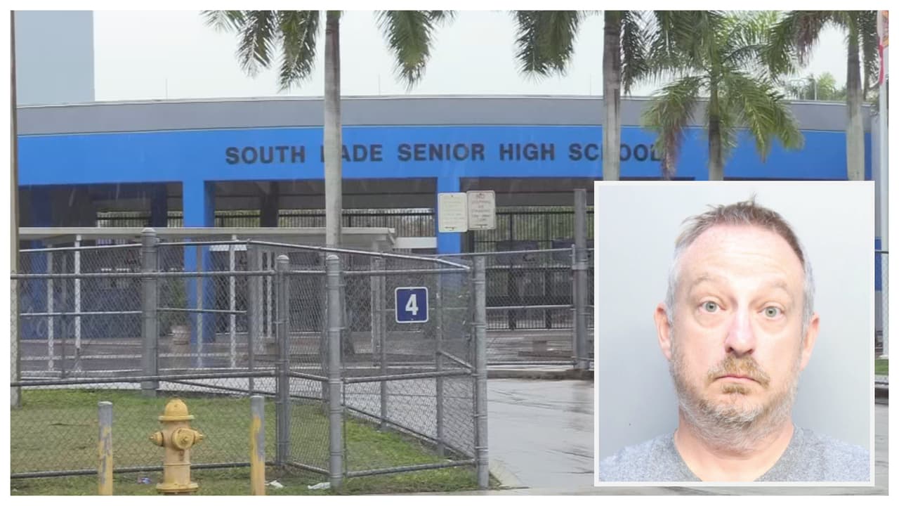 Maestro de una escuela de Miami-Dade es arrestado por delitos sexuales contra un estudiante