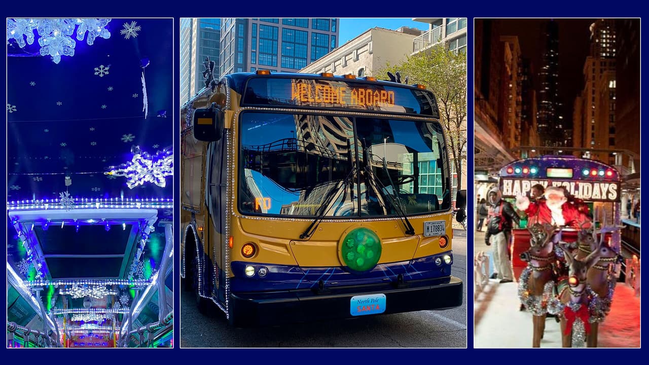 Estos son los horarios y recorridos del tren y autobús de Navidad de la CTA