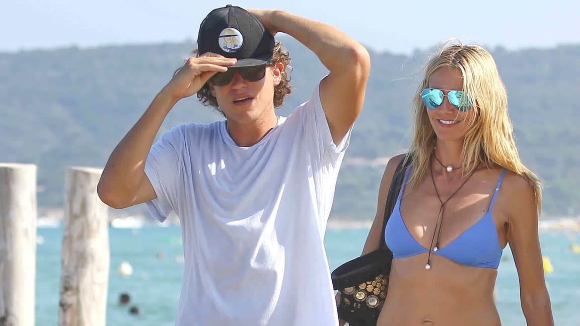 Heidi y su novio Vito Schnabel gozan del verano.