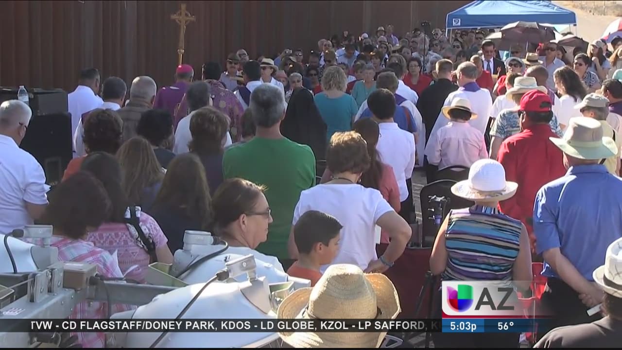 Misa fronteriza en honor a inmigrantes muertos
