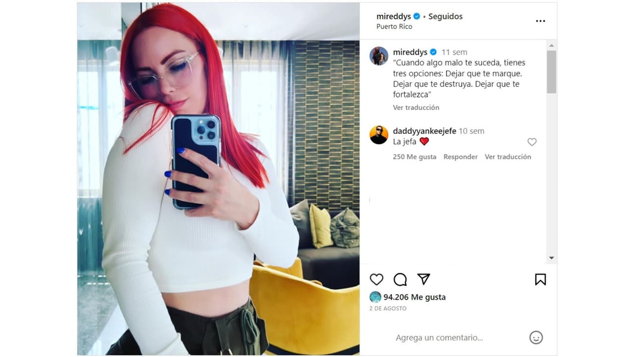 Esposa de Daddy Yankee, Mireddys González.
