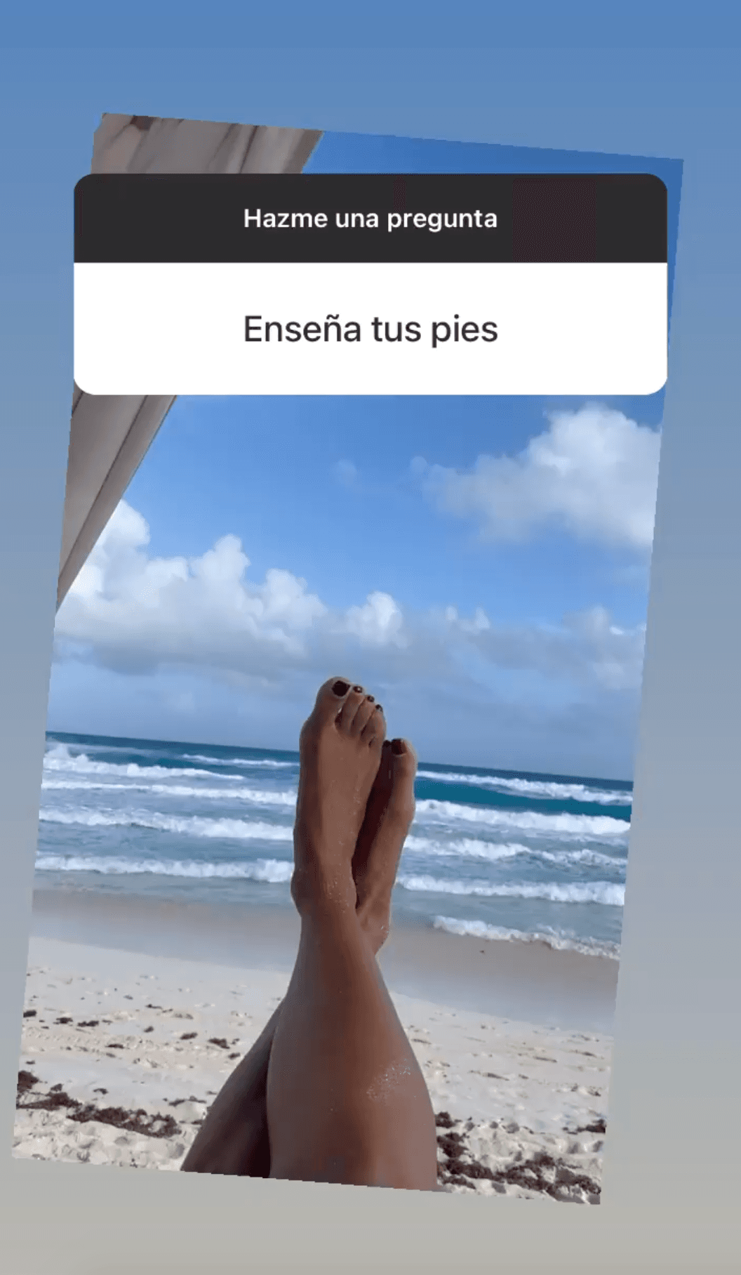 No tuvo reparos en publicar la codiciada foto.