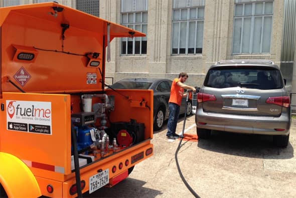 Una aplicación que le permite llamar a una 'gasolinera' rodante