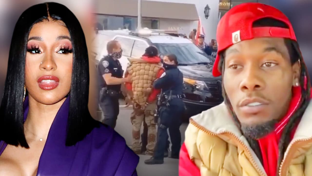 Apenas se reconcilió con Cardi B, y su esposo Offset es detenido por la policía en pleno ‘live’ de Instagram