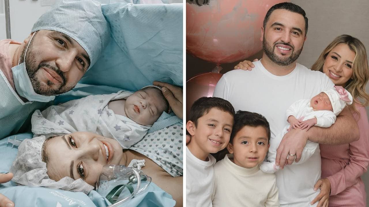 Mike Salazar y su familia.