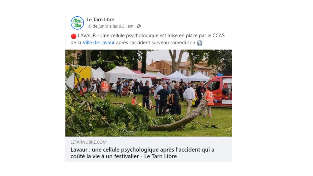 El medio francés Le Tarn libre reportó el accidente donde murió el comediante Tony Knight.