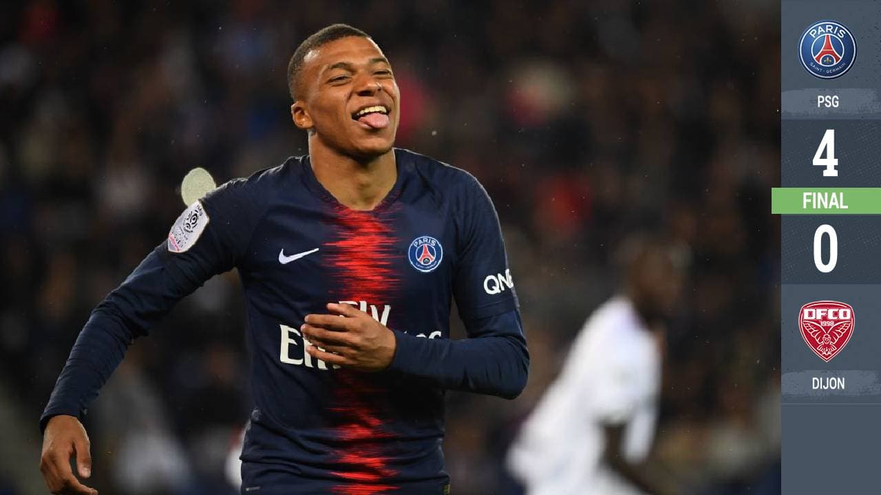 Kylian Mbappe regresa y golea con el PSG, Neymar lo vio desde la grada