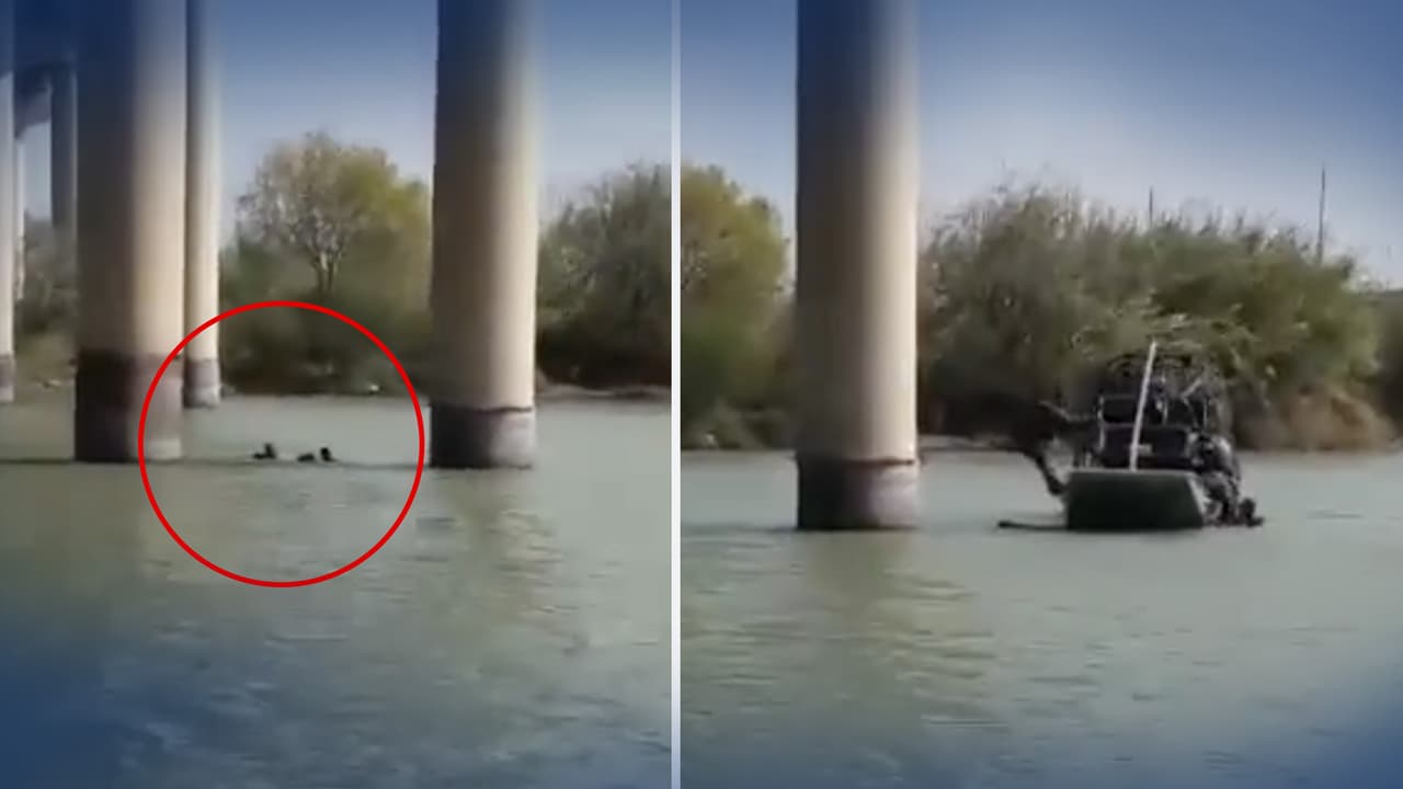 Agentes arriesgan sus vidas y rescatan a tres migrantes que intentaban cruzar el Río Grande