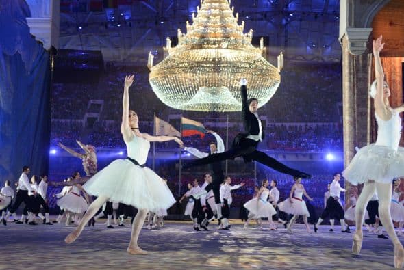 No faltaron los míticos ballets Bolshoi y Mariinski.