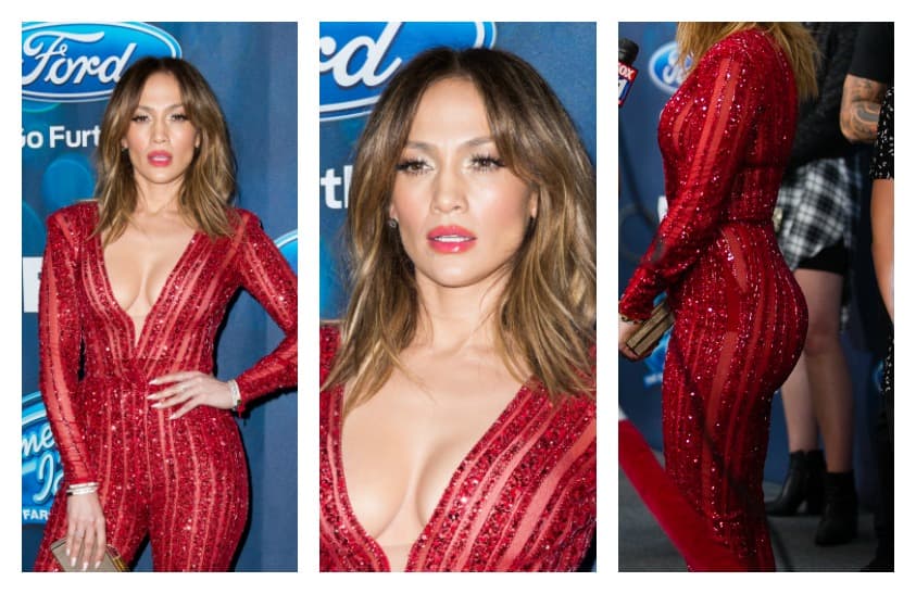 Hace unos días volvió al ataque con un sexy catsuit rojo.