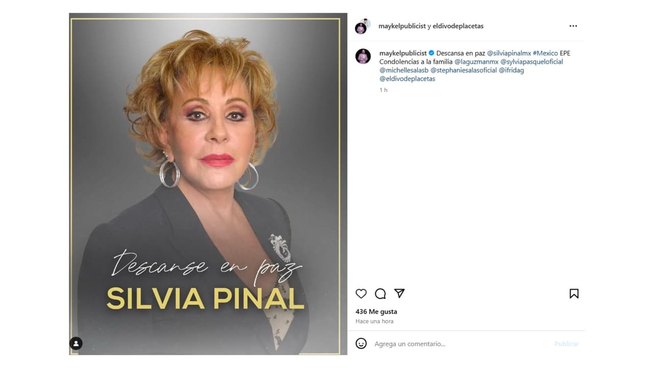 El cantante lamentó la partida de la actriz.