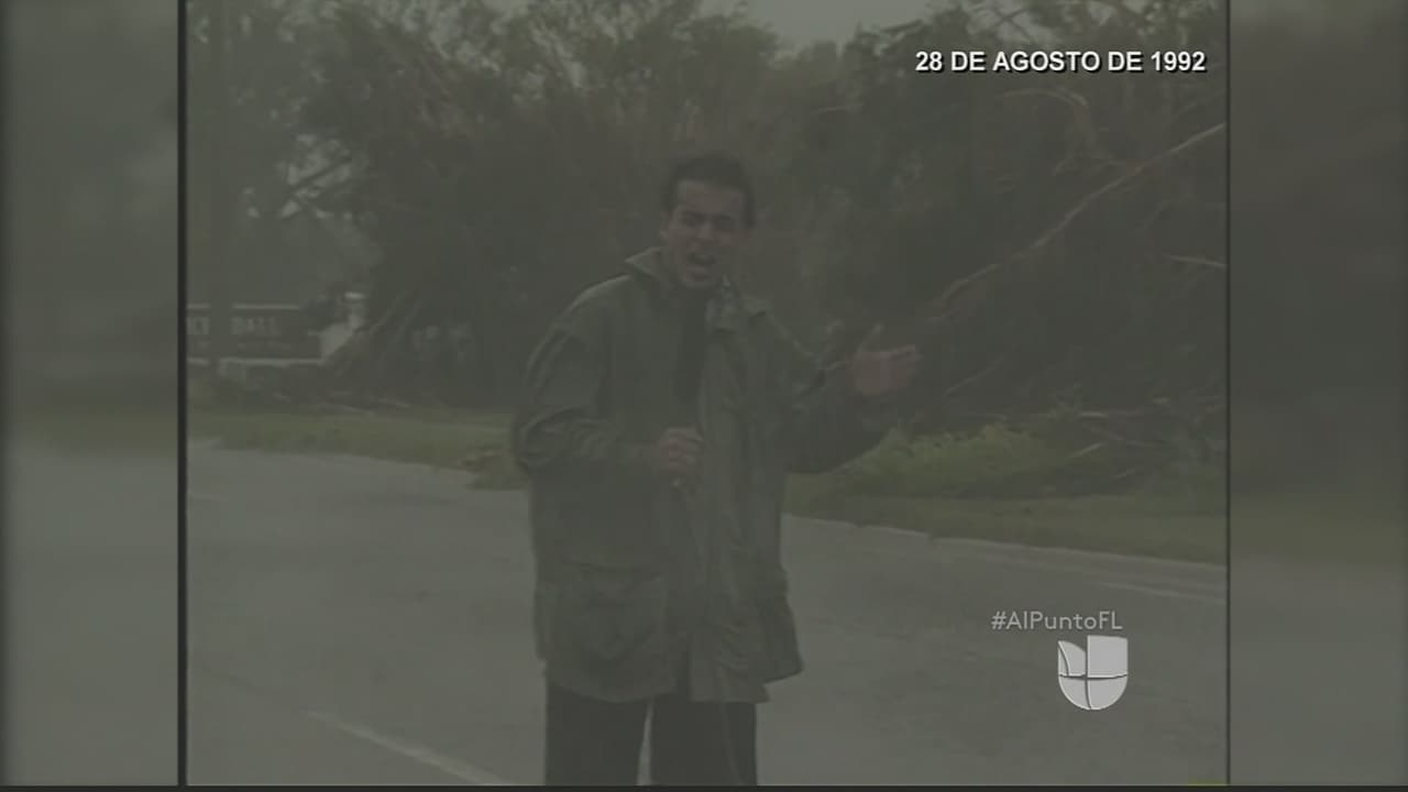 Así fue la cobertura del huracán Andrew en 1992