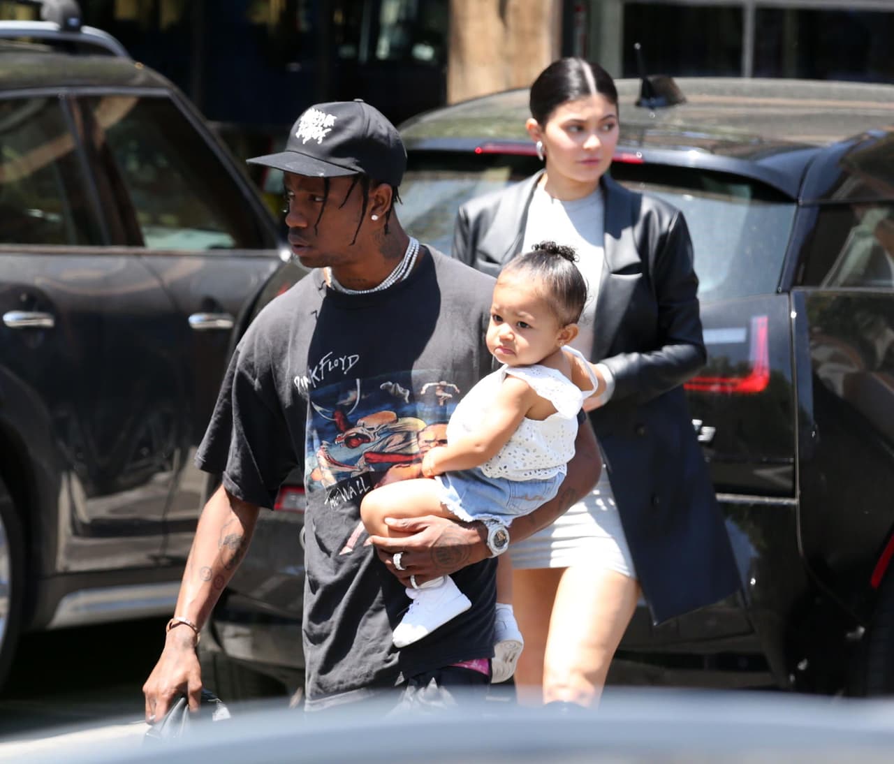 Stormi, por su parte, lució de lo más cómoda, sin armar berrinches.