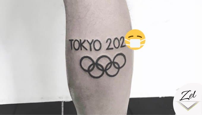 María Zel subió la imagen de un tatuaje alusivo a los Juegos Olímpicos de Tokyo 2020 y las redes sociales nos divertieron un poco.