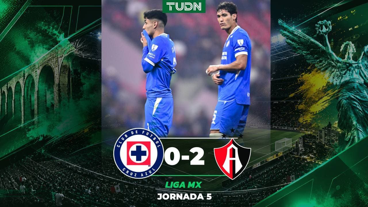 Atlas derrota a domicilio al Cruz Azul en la Jornada 5 del Apertura 2026 de la Liga MX