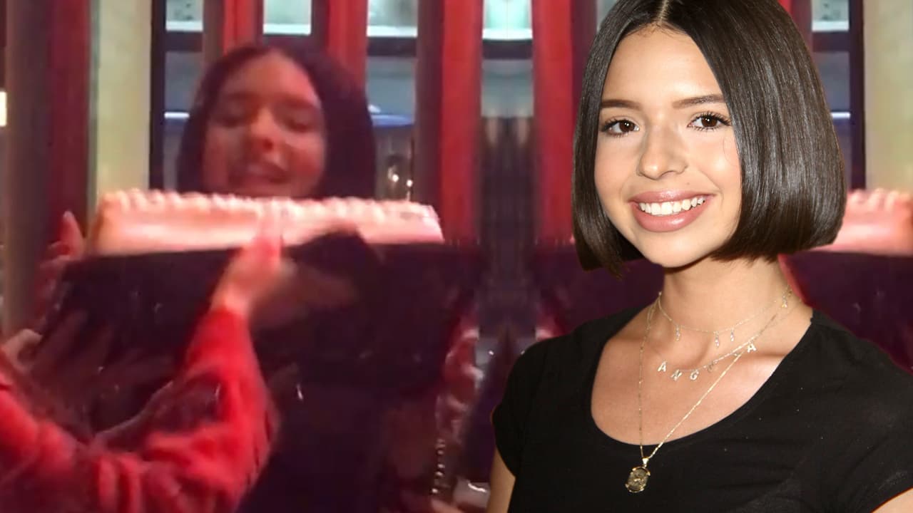 Ángela Aguilar por poco se queda sin pastel en la celebración adelantada de su cumpleaños