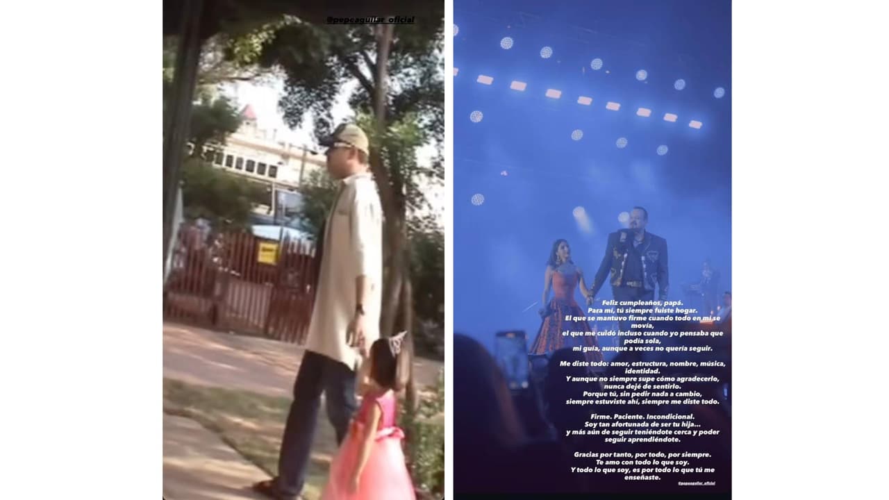 Así felicitó Ángela a su papá por su cumpleaños.