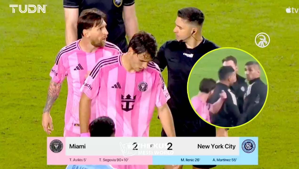 Messi explota y llama “cag…” al árbitro