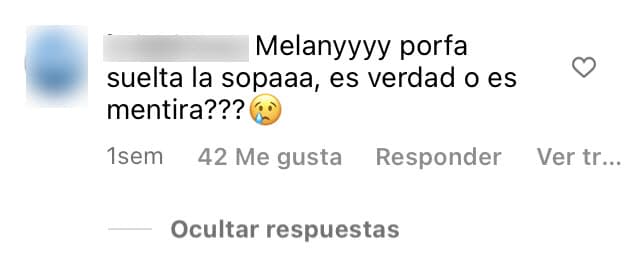 En medio de la conversación por saber cómo está su actual relación, una persona más le imploró que contara la verdad.
<br>