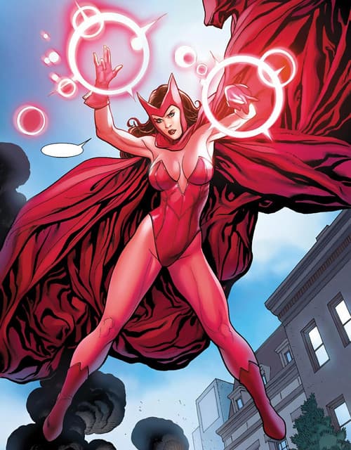 Wanda Maximoff, la Bruja Escarlata primero fue una villana en el cómic de los X-Men, aunque eventualmente se convirtió en protagonista en la serie de los Avengers.