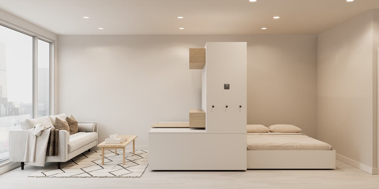 Los muebles robóticos permiten optimizar espacios reducidos, aprovechándolos para diferentes propósitos.