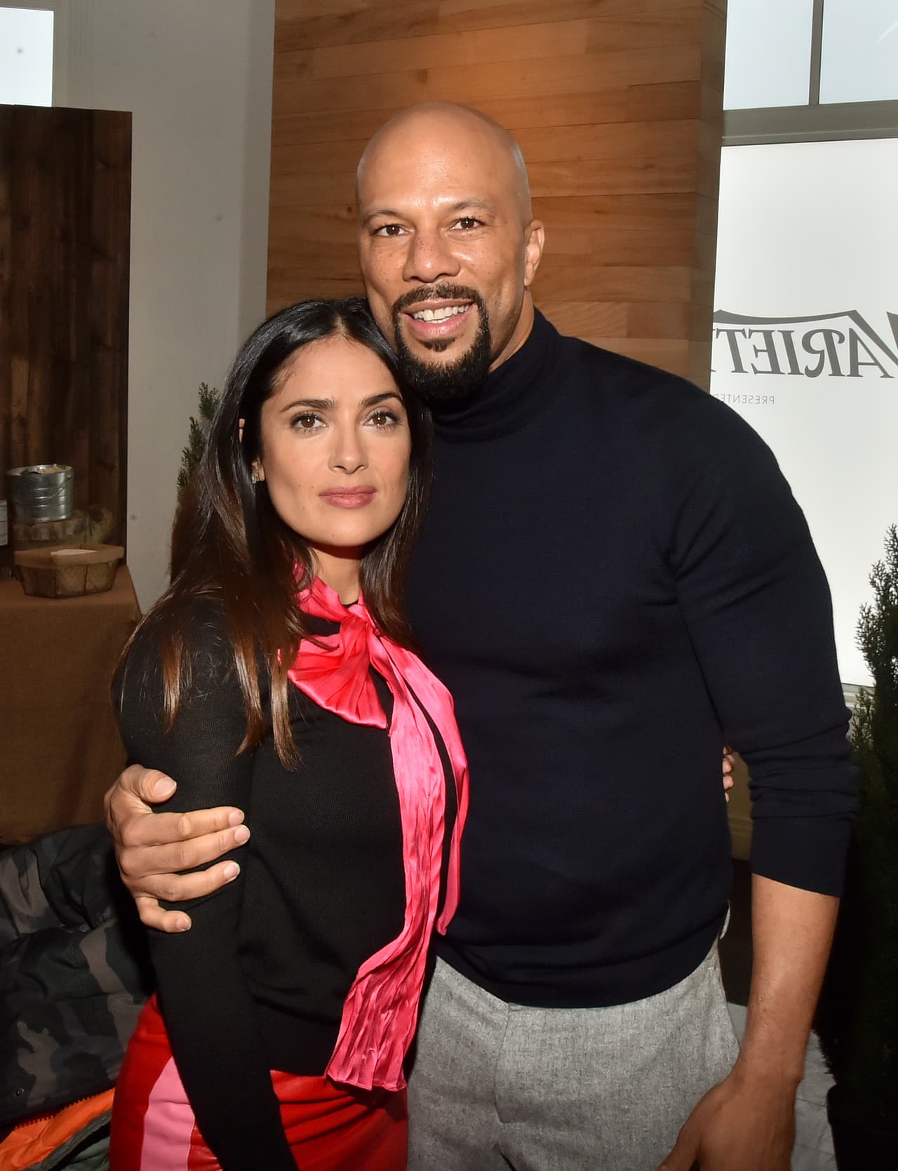 Aquí la famosa con el actor y músico Common.