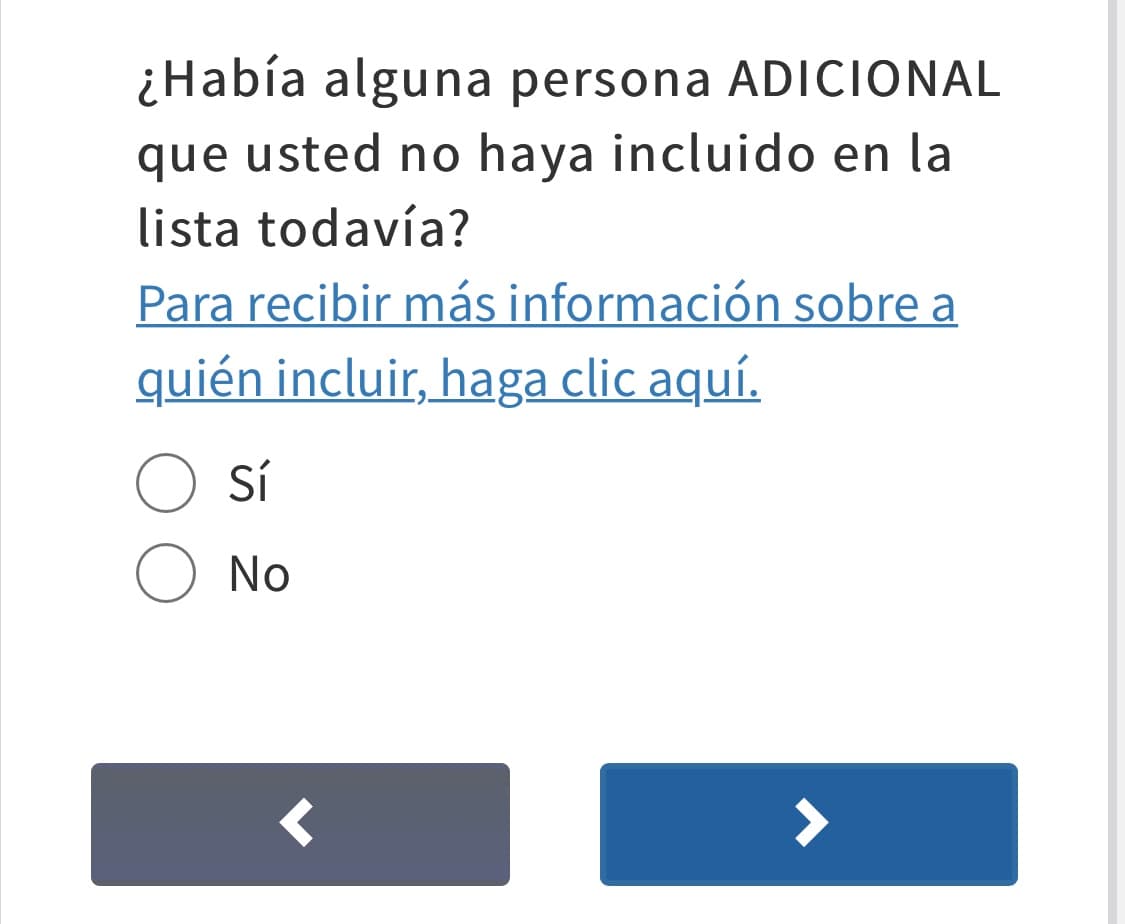 Verás listadas todas las personas que agregaste en el paso anterior. Aquí tendrás la oportunidad de añadir a alguien adicional que no hayas tomado en cuenta.