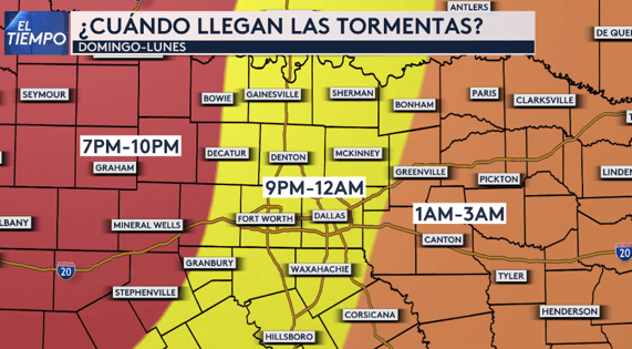 Las condiciones del tiempo empezarán a degradarse a partir de las 7pm.