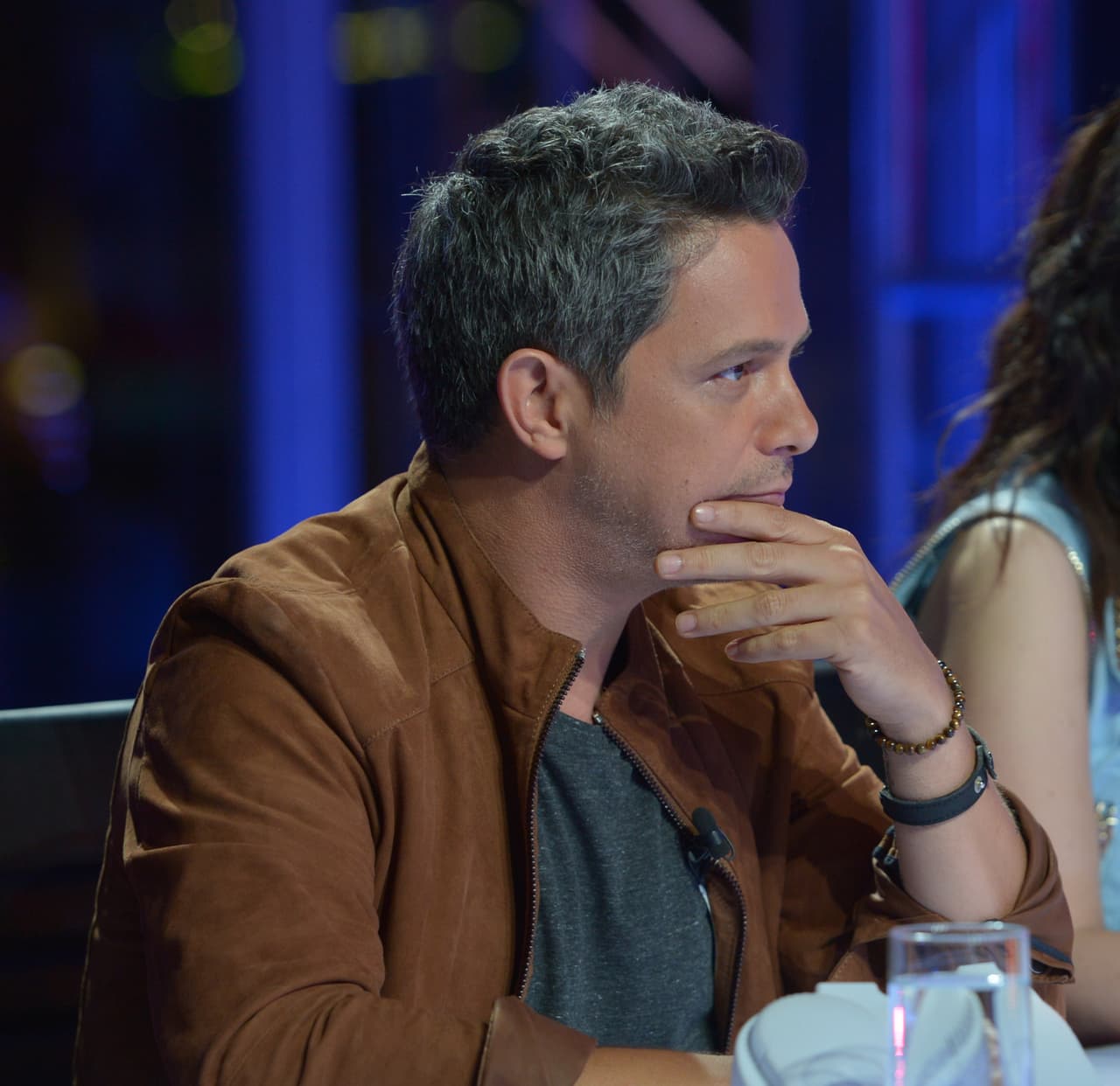 A muchos asustan estas caras. Sin duda, es el juez más exigente de la competencia. Aunque lo intente, su cara nos lo dice todo.