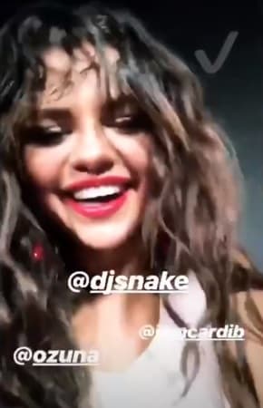 Una tarde de carcajadas y sonrisas, así describió Gómez el encuentro con sus amigos Ozuna, Cardi B y DJ Snake.