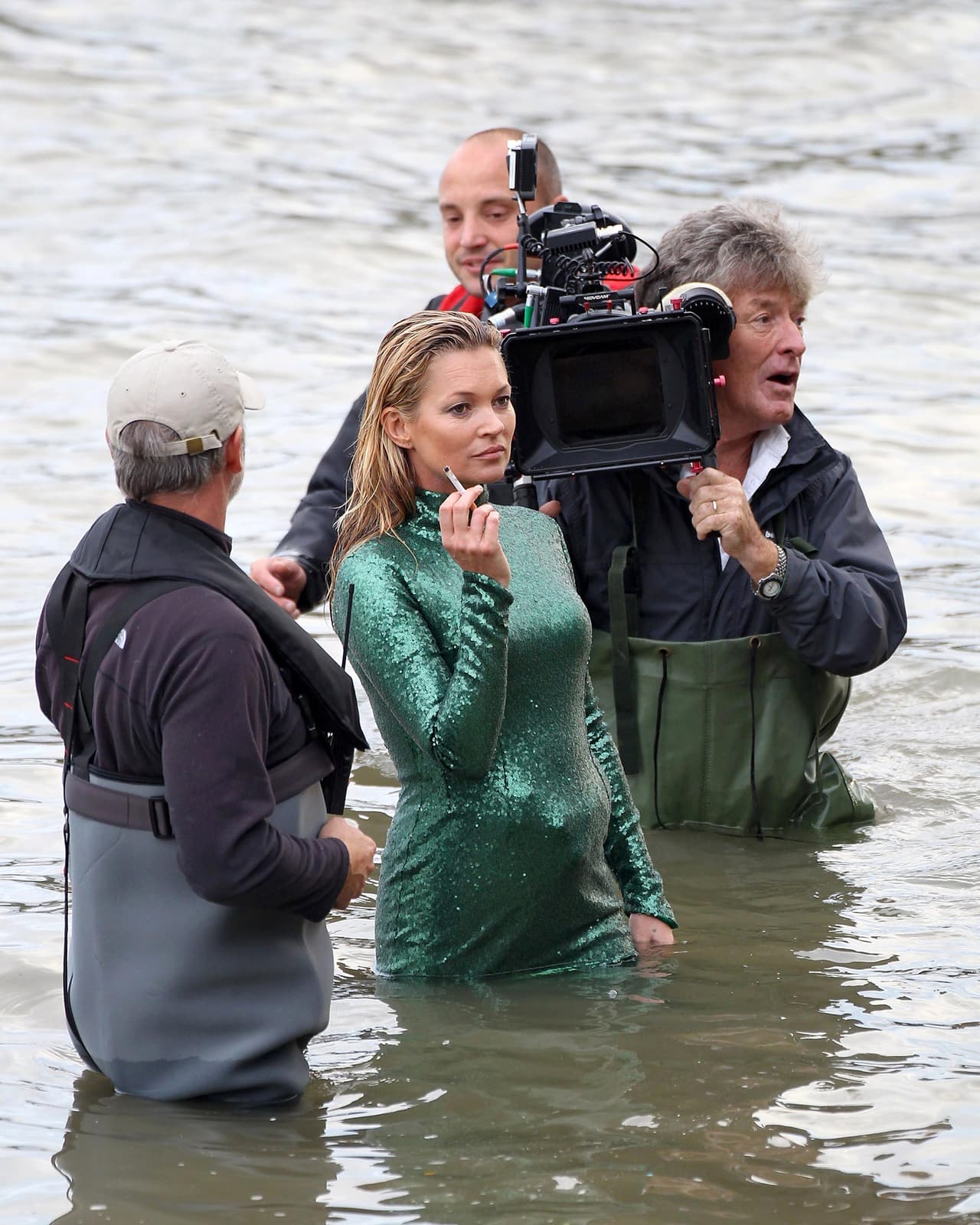 Kate está filmando una aparición especial para la cinta 'Absolutely Fabulous'.