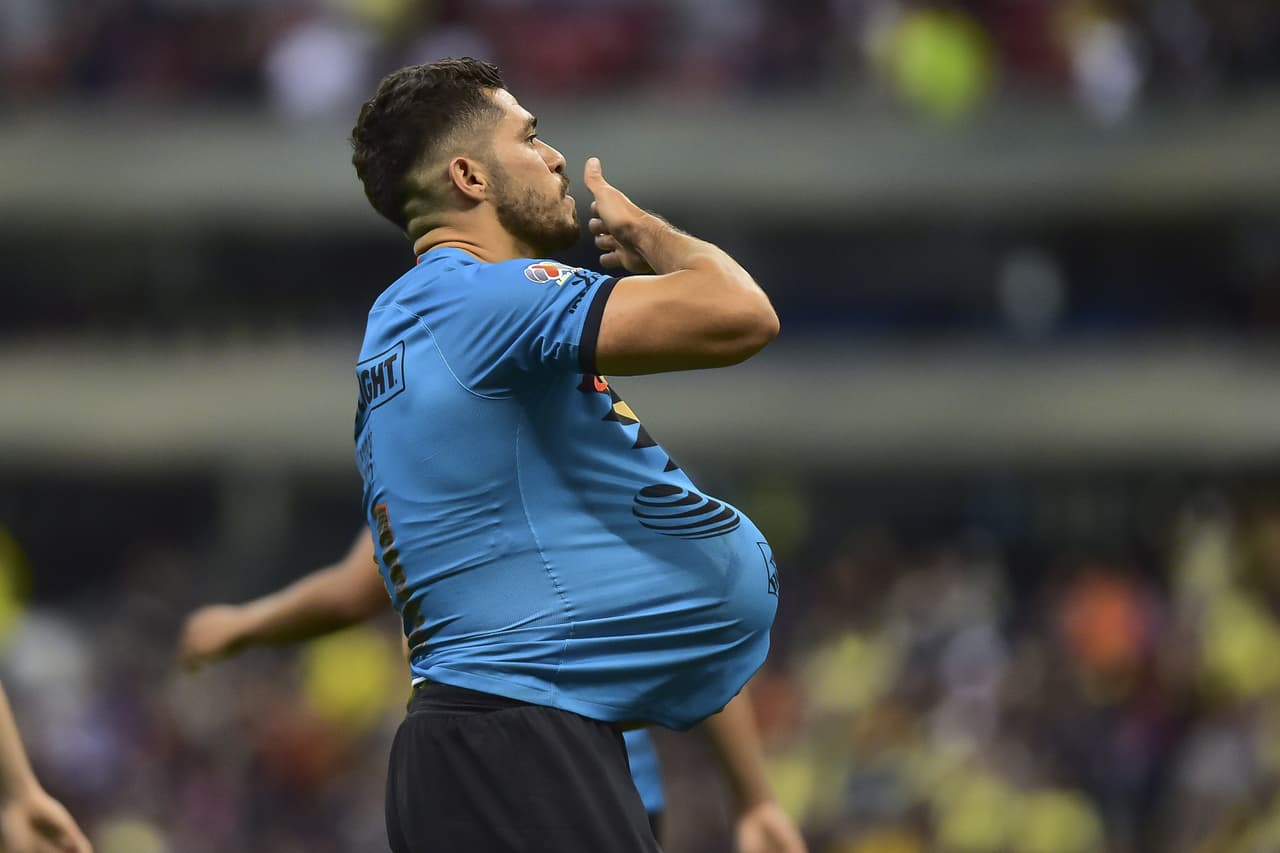 Henry Martin festejó el gol del América con dedicatoria especial por esperar a su próximo hijo.
