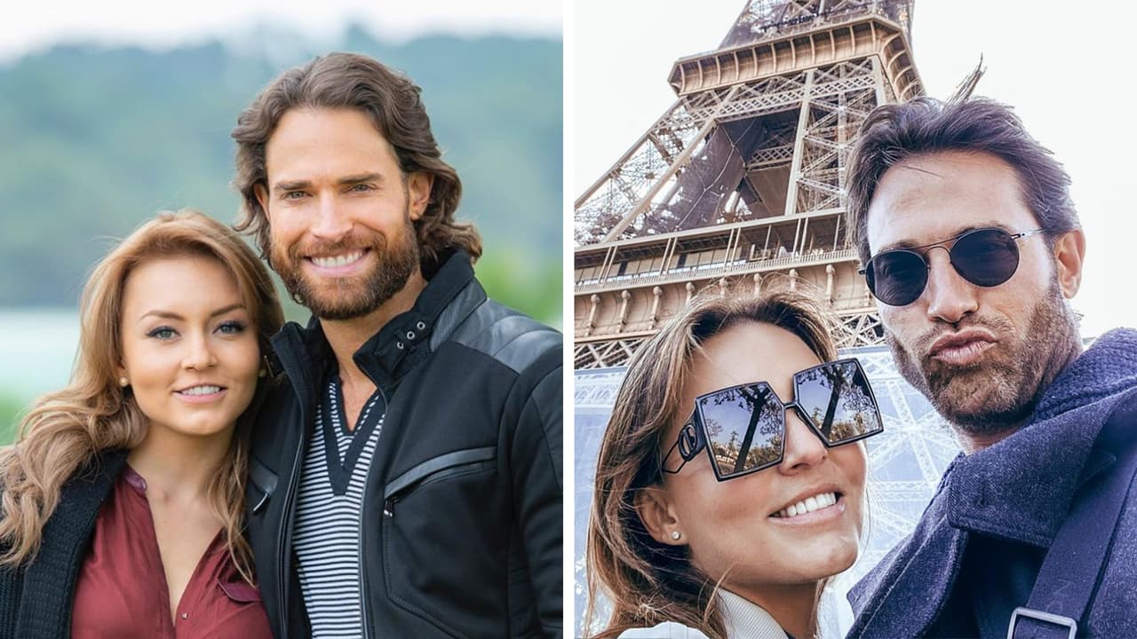Sebastián Rulli y Angelique Boyer subieron la Torre Eiffel, pero ¡a pie!